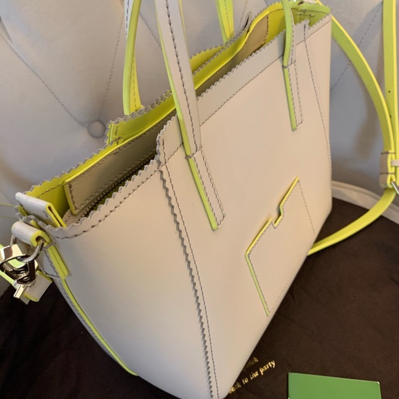 Like new Kate spade Small Loryn Beige/Neon bag - Picture 4 of 6